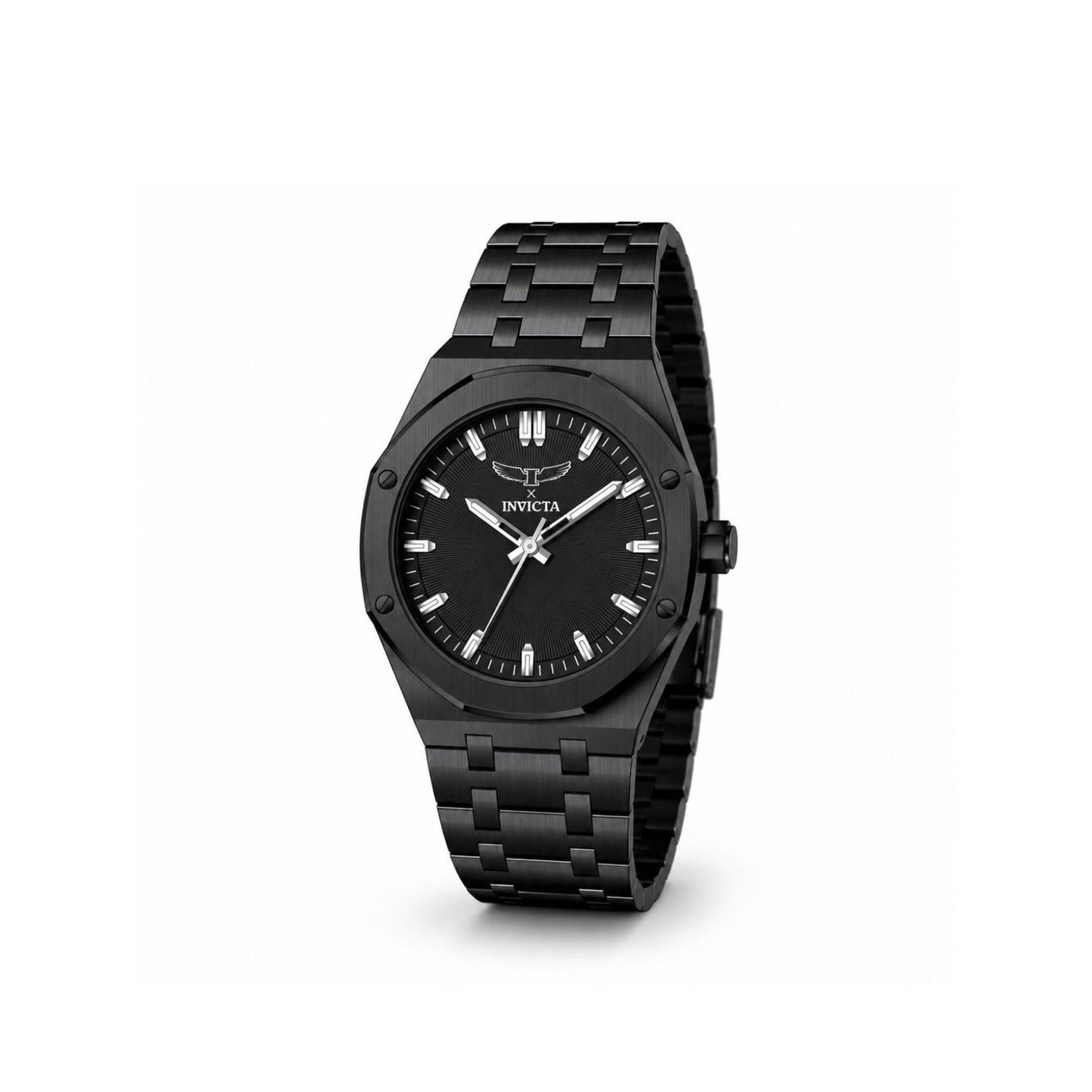 Invicta Men's All-Black Stainless Steel Bracelet Watch